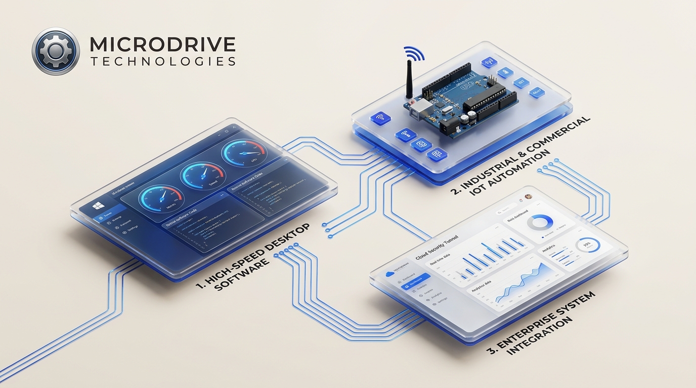 Microdrive Technologies Suite 3D Graphic