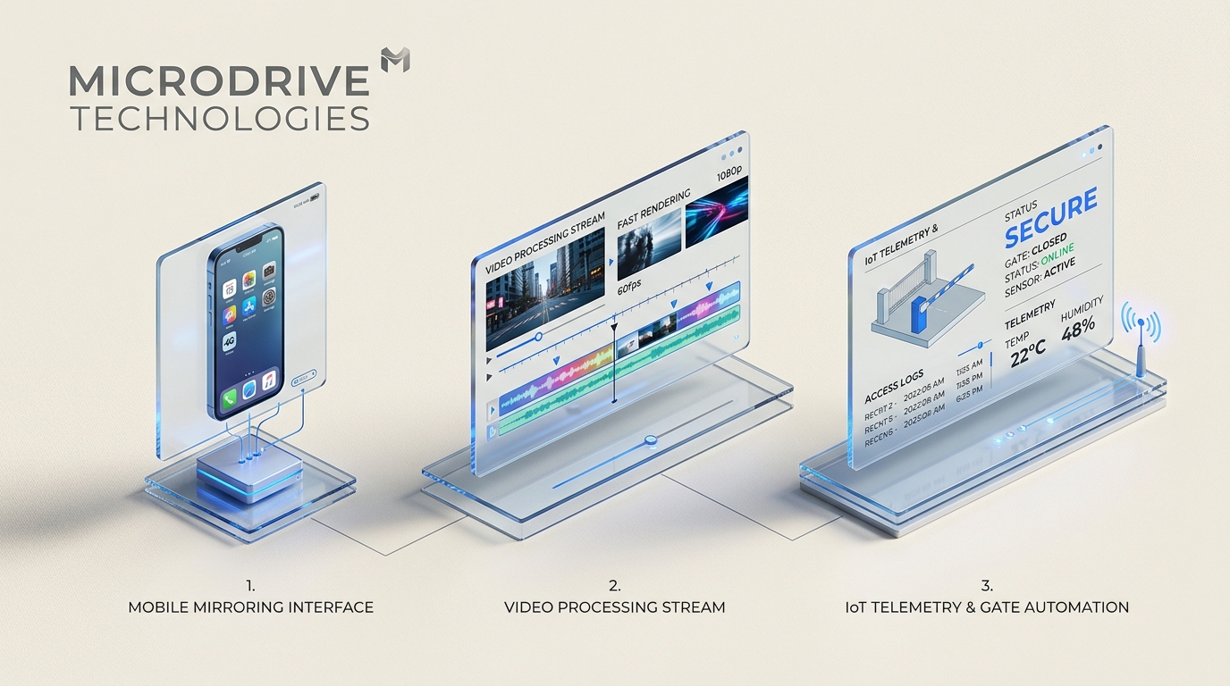Microdrive Technologies Suite 3D Graphic