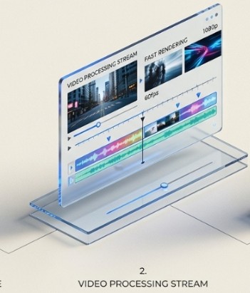 QuickCut Video Trimmer Interface Graphic